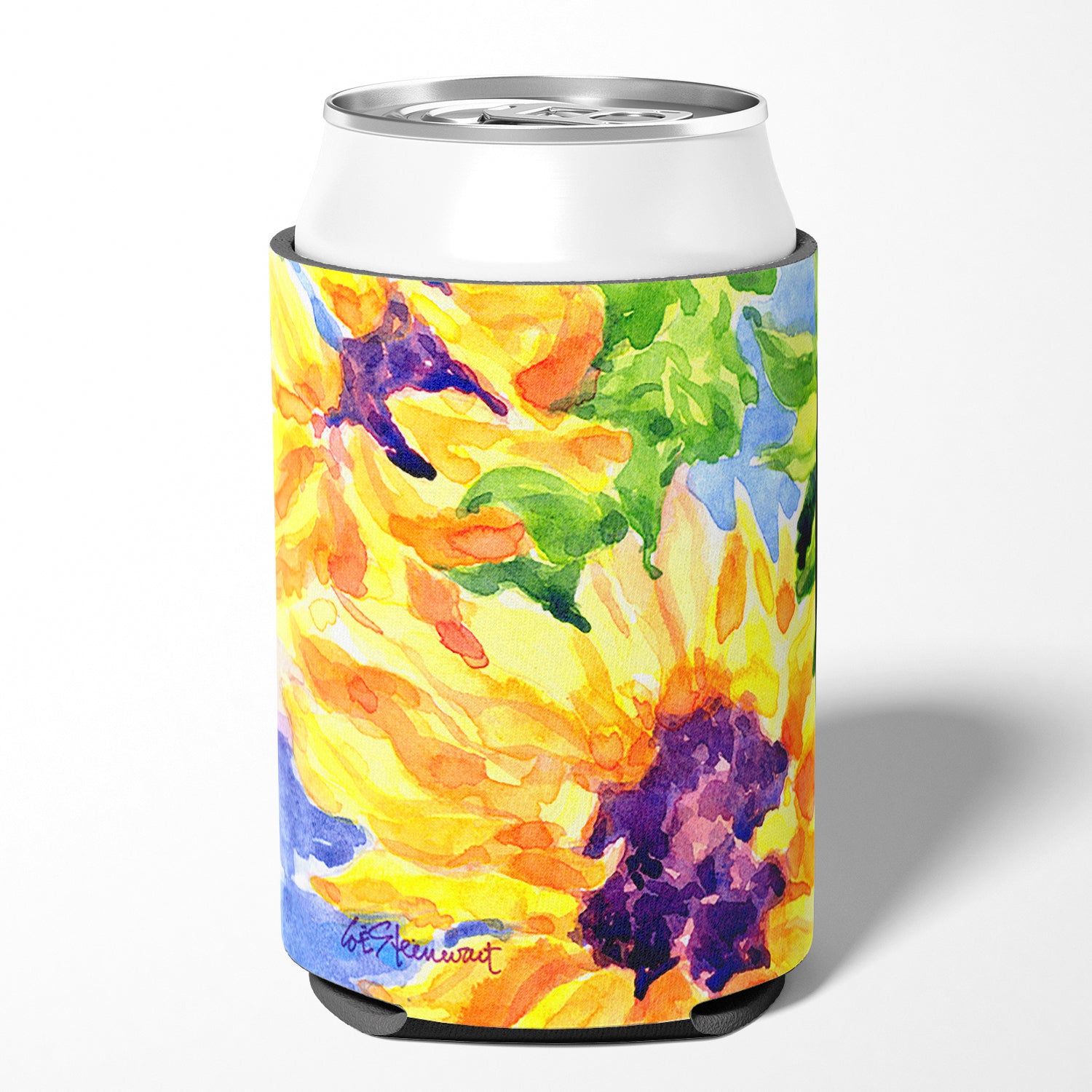 Flower - Sunflower Can or Bottle Beverage Insulator Hugger
