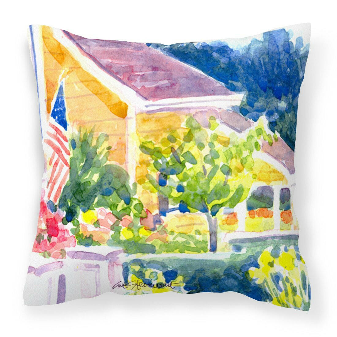 Houses Decorative   Canvas Fabric Pillow - the-store.com