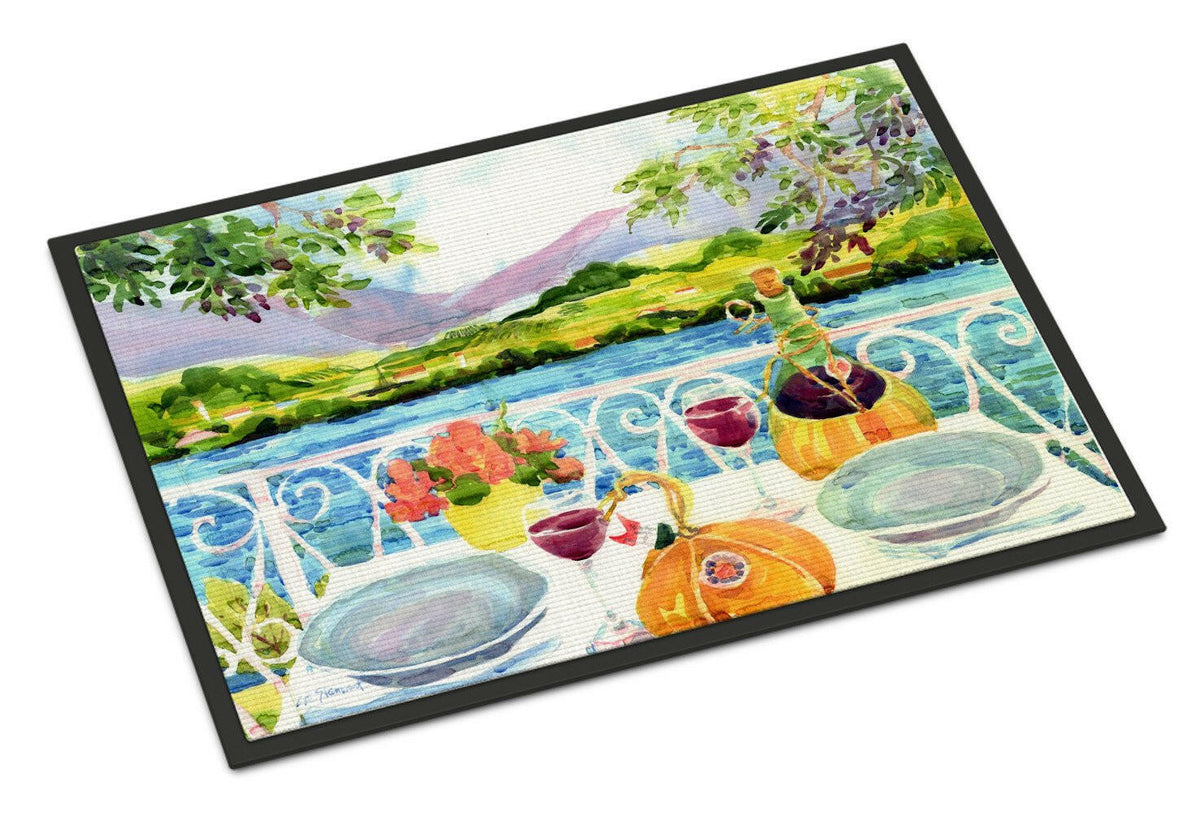 Afternoon of Grape Delights Wine Indoor or Outdoor Mat 18x27 6139MAT - the-store.com