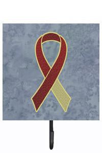 Burgundy and Ivory Ribbon for Head and Neck Cancer Awareness Leash or Key Holder AN1218SH4 by Caroline&#39;s Treasures