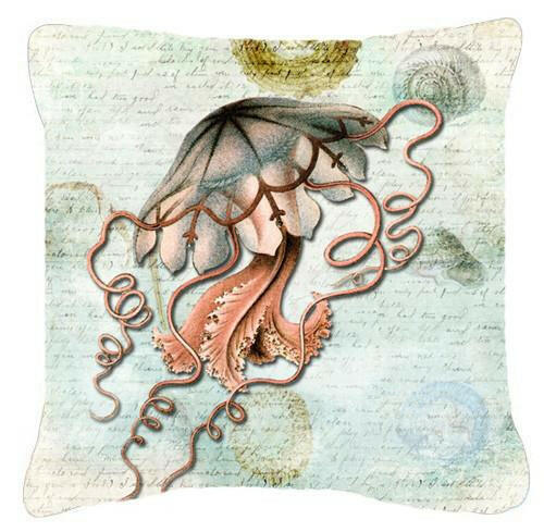 Jellyfish    Canvas Fabric Decorative Pillow by Caroline&#39;s Treasures