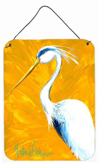 Col Mustard the Egret Wall or Door Hanging Prints MW1193DS1216 by Caroline&#39;s Treasures