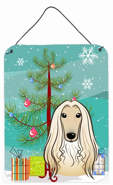 Christmas Tree and Afghan Hound Wall or Door Hanging Prints BB1616DS1216 by Caroline's Treasures