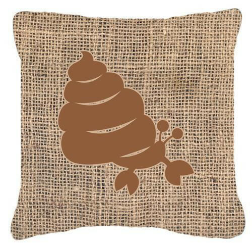 Hermit Crab Burlap and Brown   Canvas Fabric Decorative Pillow BB1092 - the-store.com