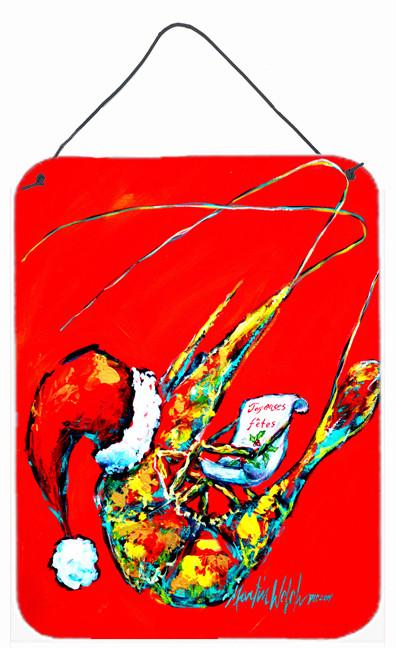 Happy Holidays Shrimp Wall or Door Hanging Prints MW1197DS1216 by Caroline&#39;s Treasures