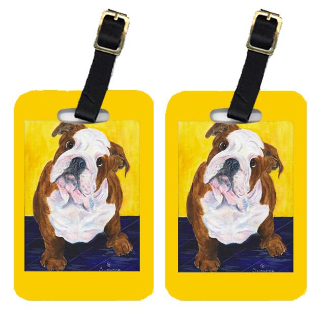 Pair of 2 English Bulldog Luggage Tags by Caroline&#39;s Treasures