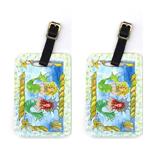 Pair of Mermaid Luggage Tags by Caroline&#39;s Treasures