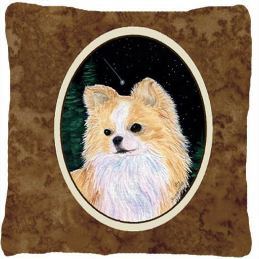 Starry Night Chihuahua Decorative   Canvas Fabric Pillow by Caroline's Treasures