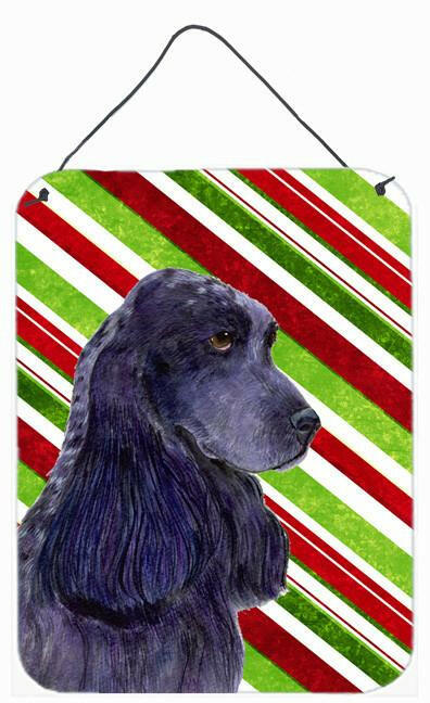 Cocker Spaniel Candy Cane Holiday Christmas  Metal Wall or Door Hanging Prints by Caroline's Treasures