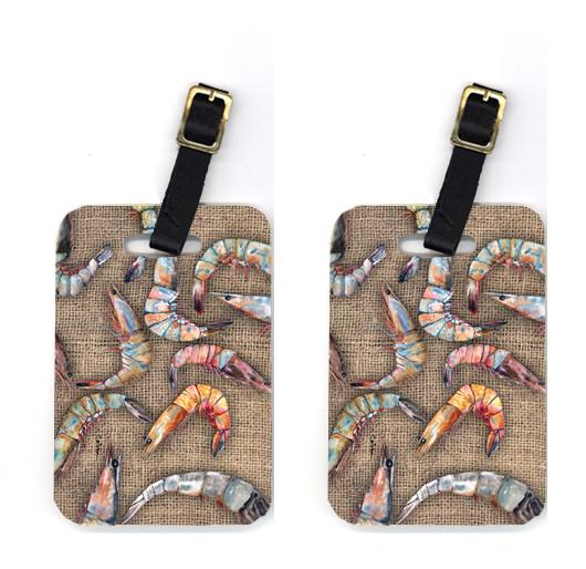 Pair of Shrimp Luggage Tags by Caroline&#39;s Treasures