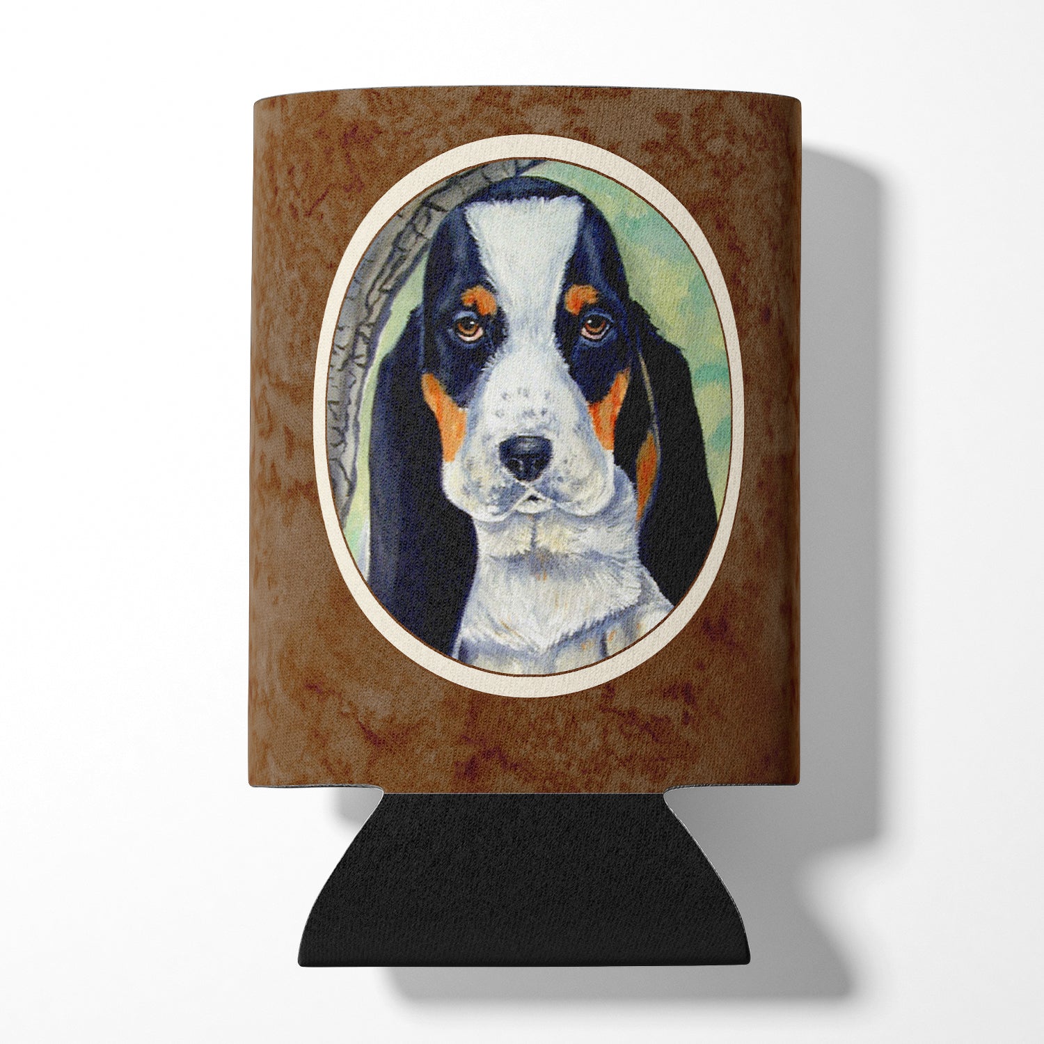 Basset Hound on the branch Can or Bottle Hugger 7002CC