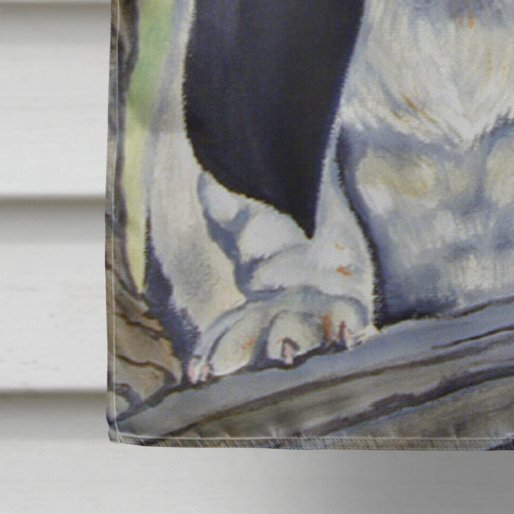 Basset Hound at the tree Flag Canvas House Size  the-store.com.