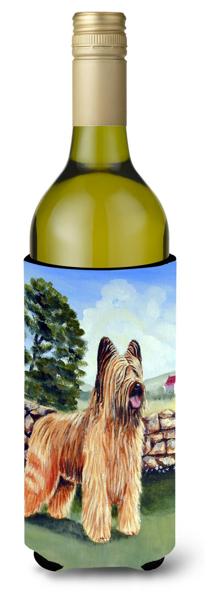 Briard Wine Bottle Beverage Insulator Beverage Insulator Hugger by Caroline&#39;s Treasures