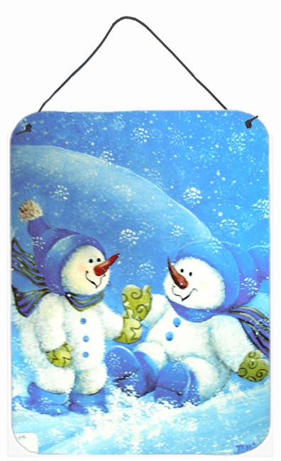 Blue Snow Baby Snowman Wall or Door Hanging Prints PJC1007DS1216 by Caroline's Treasures