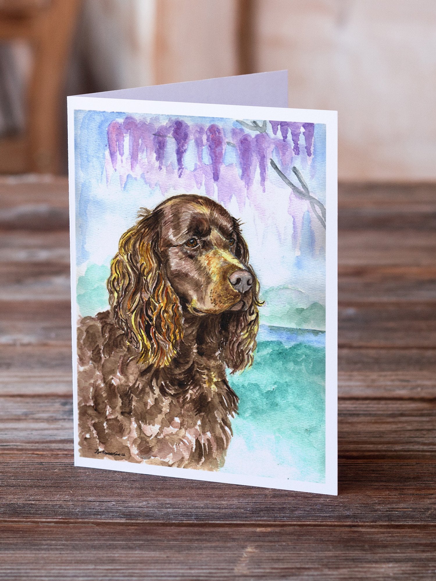 American Water Spaniel Greeting Cards and Envelopes Pack of 8 - the-store.com