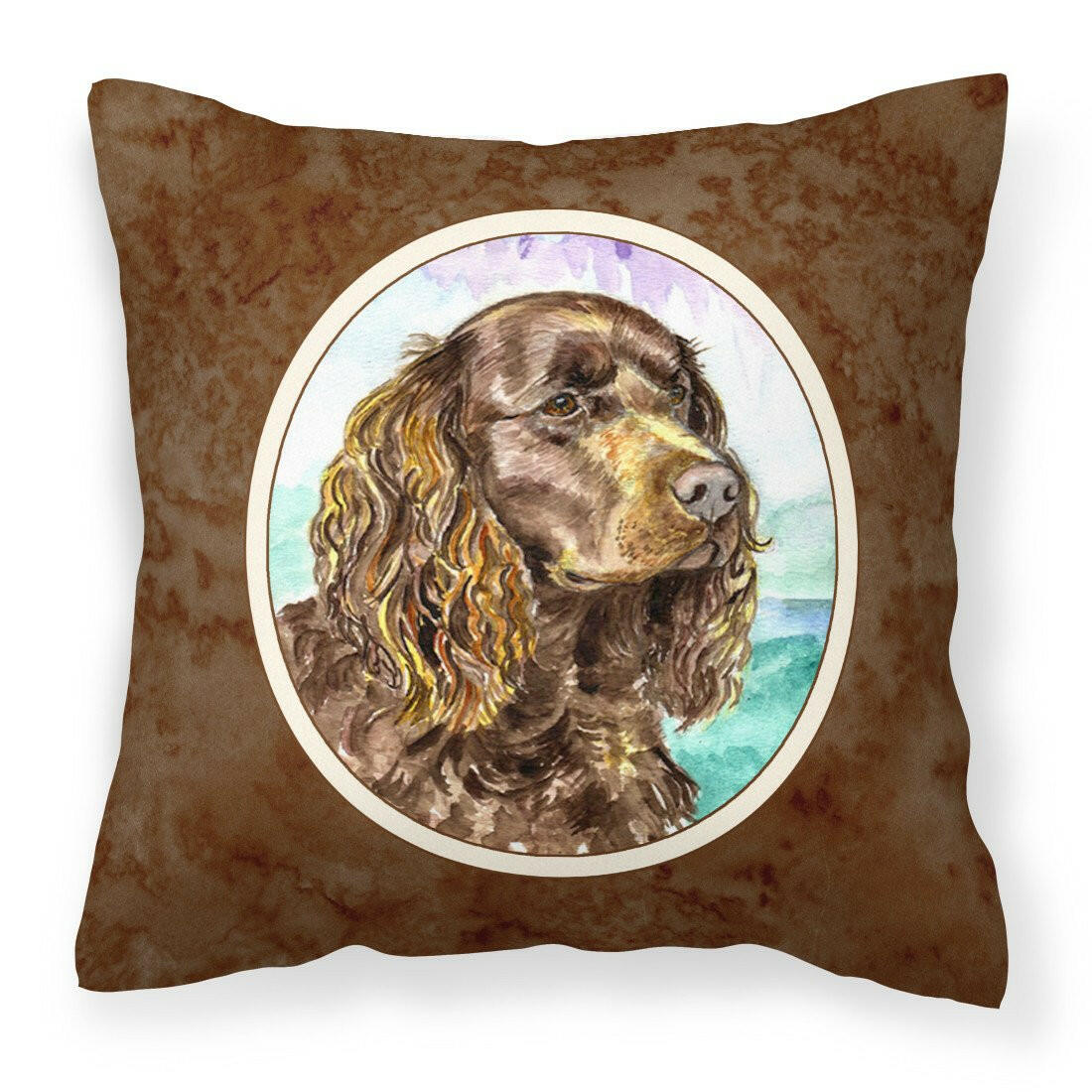American Water Spaniel Fabric Decorative Pillow 7008PW1414 - the-store.com
