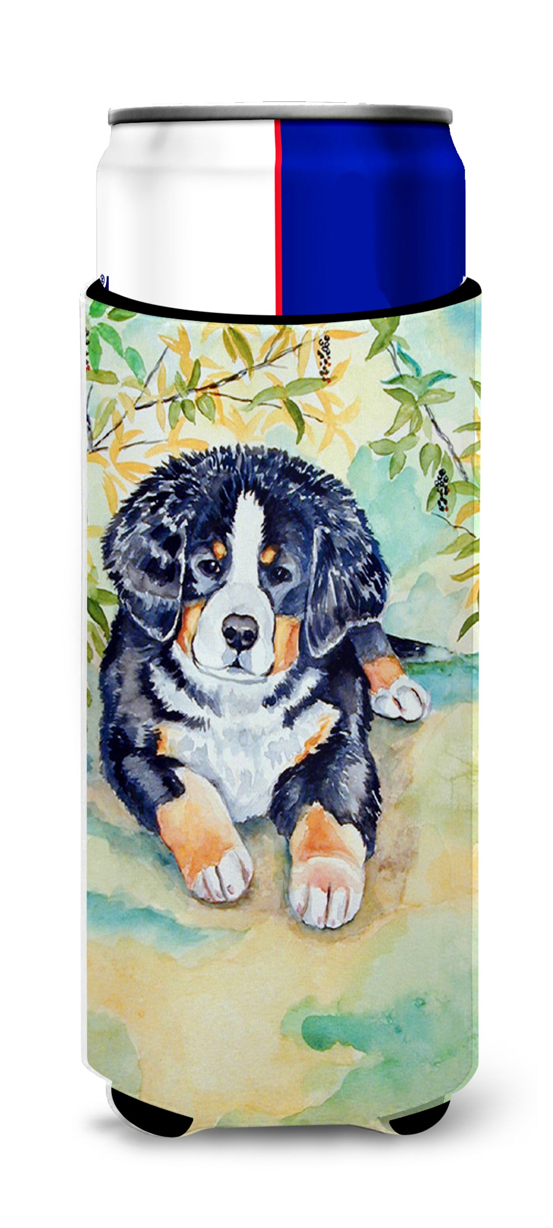 Bernese Mountain Dog Puppy Ultra Beverage Insulators for slim cans 7010MUK
