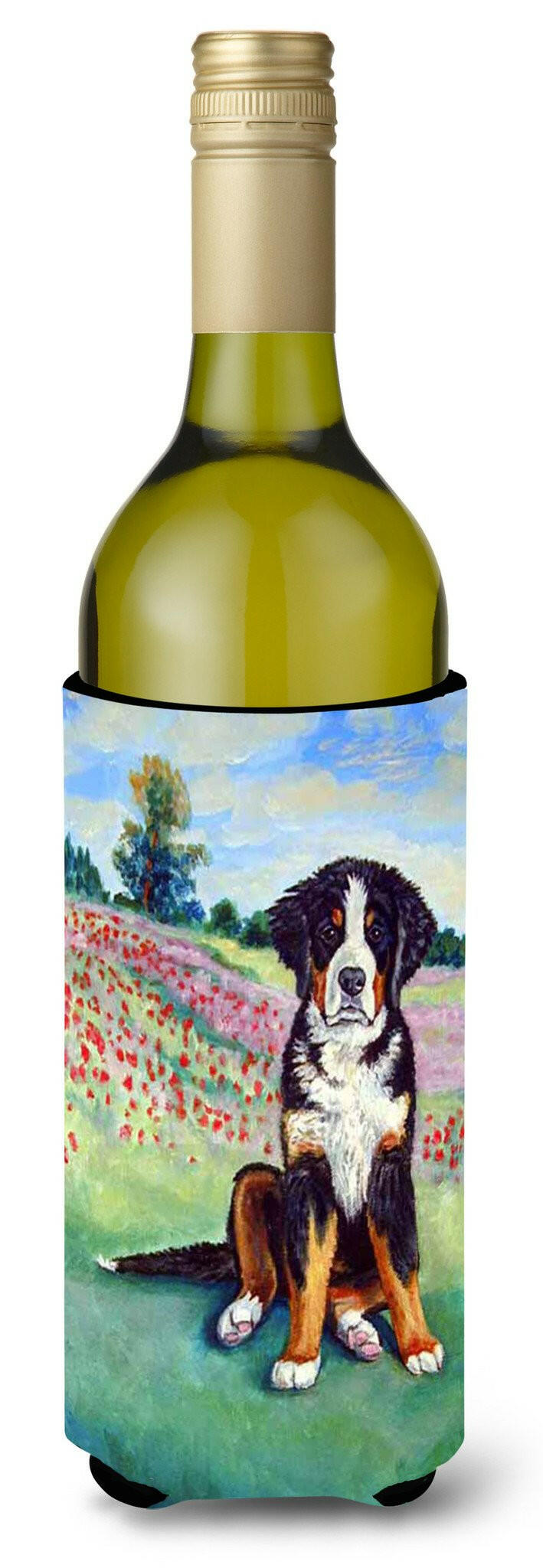 Bernese Mountain Dog Wine Bottle Beverage Insulator Beverage Insulator Hugger by Caroline's Treasures