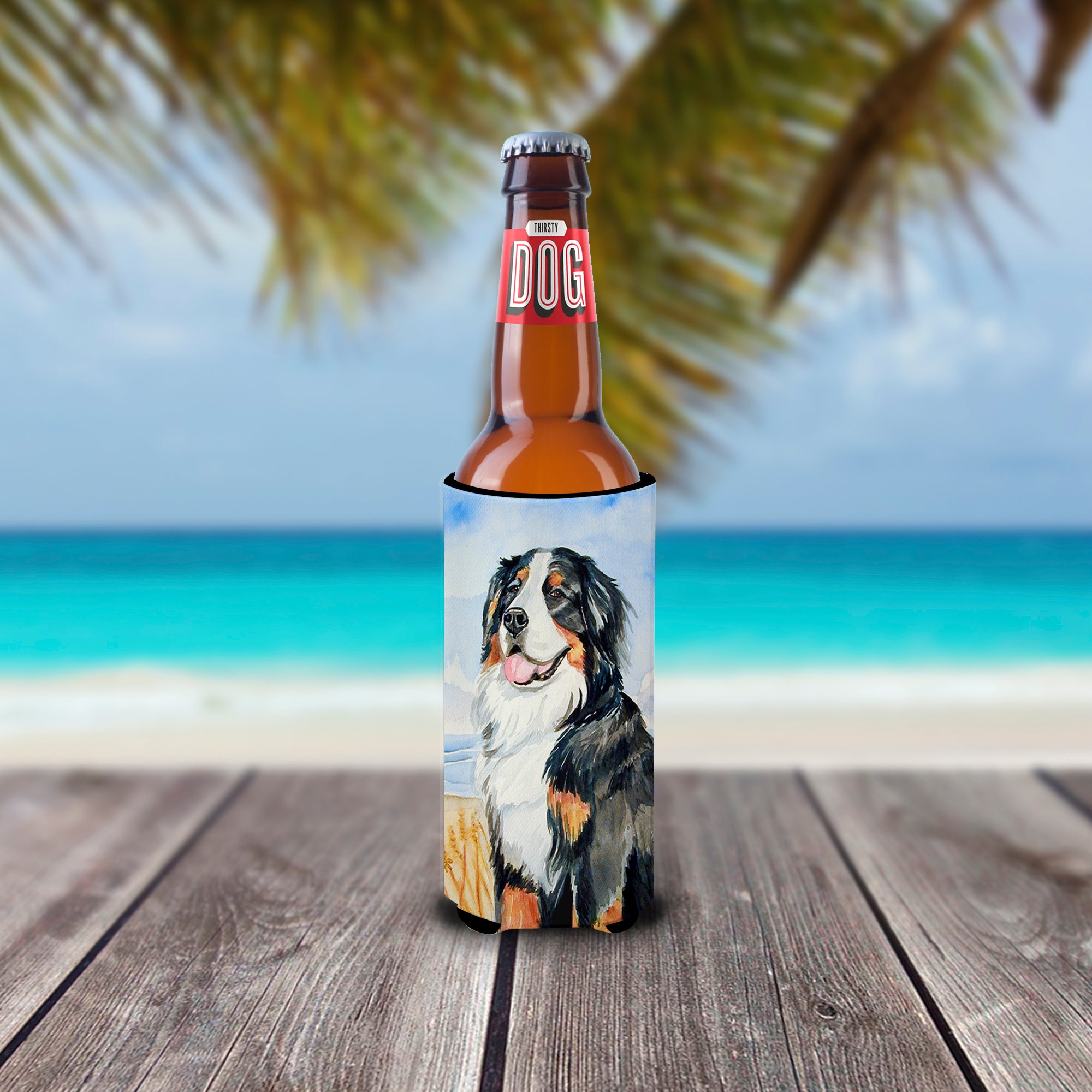 Momma's Love Bernese Mountain Dog Ultra Beverage Isolateurs pour canettes minces 7012MUK