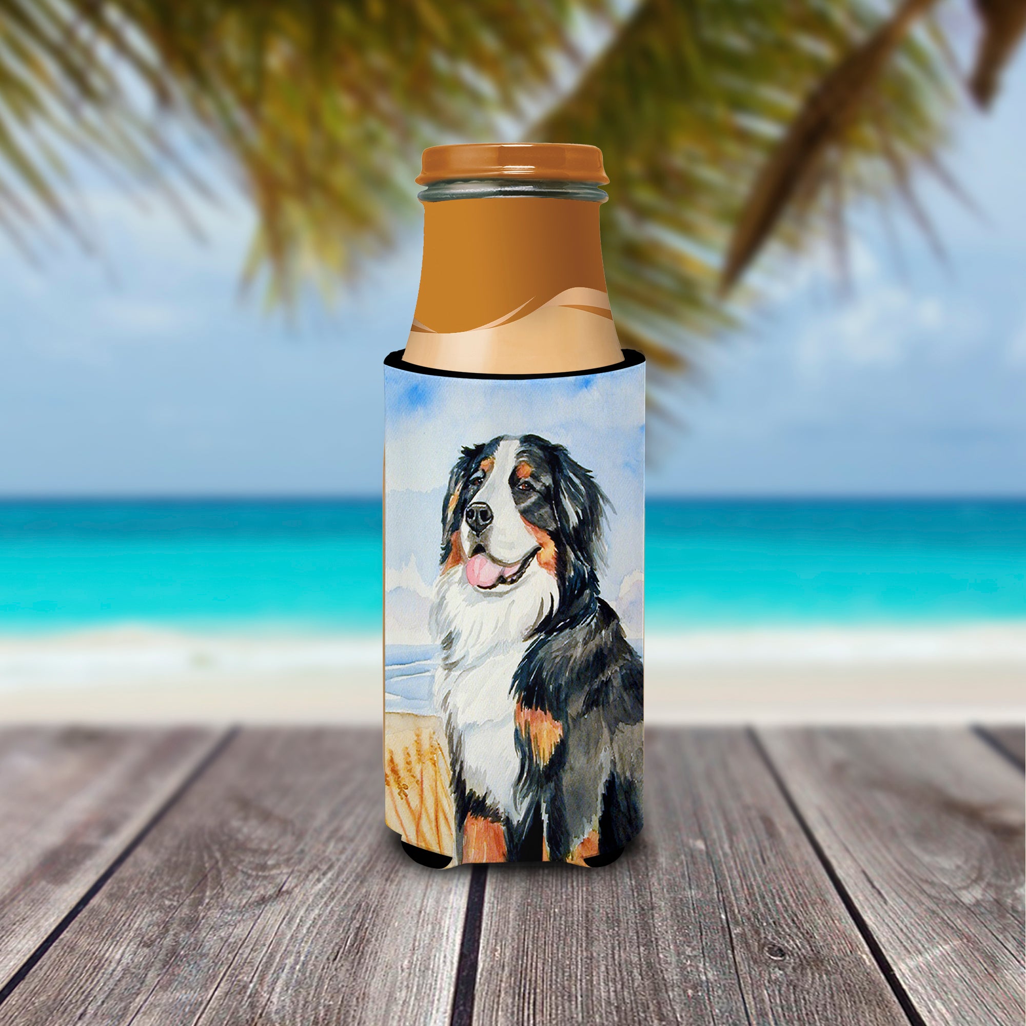 Momma's Love Bernese Mountain Dog Ultra Beverage Insulators for slim cans 7012MUK.