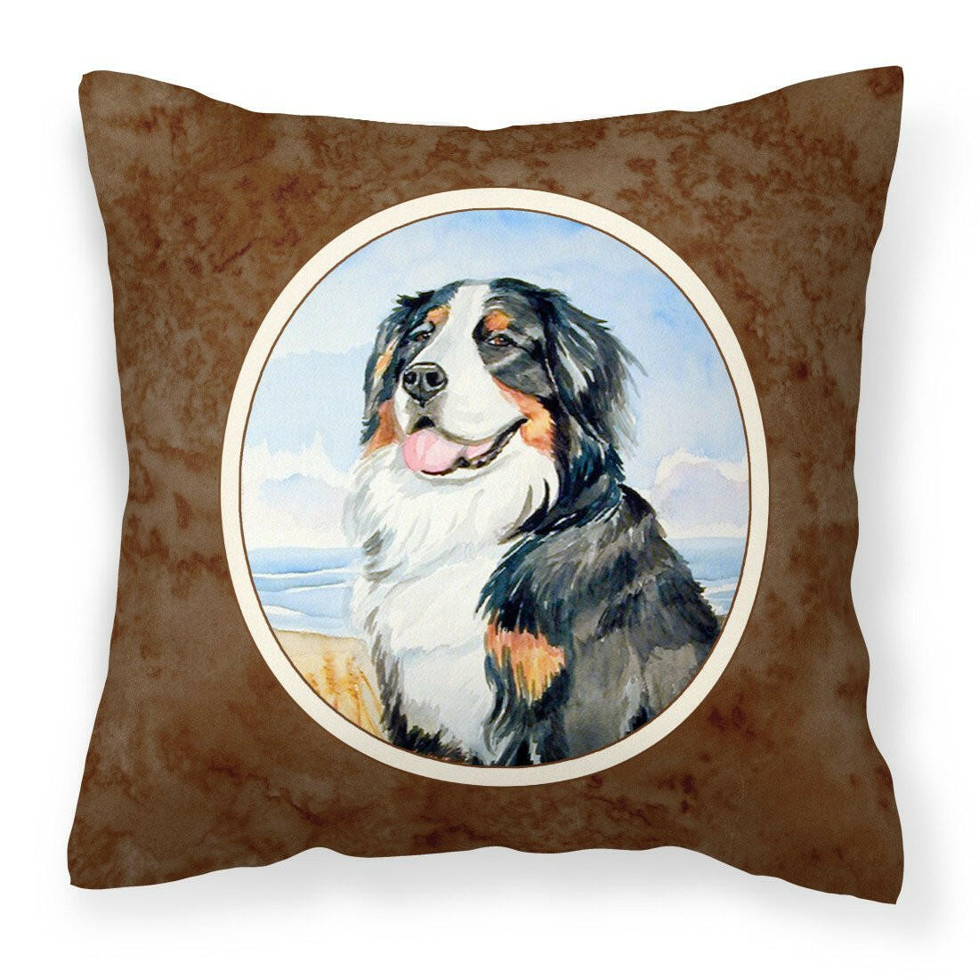 Momma&#39;s Love Bernese Mountain Dog Fabric Decorative Pillow 7012PW1414 - the-store.com