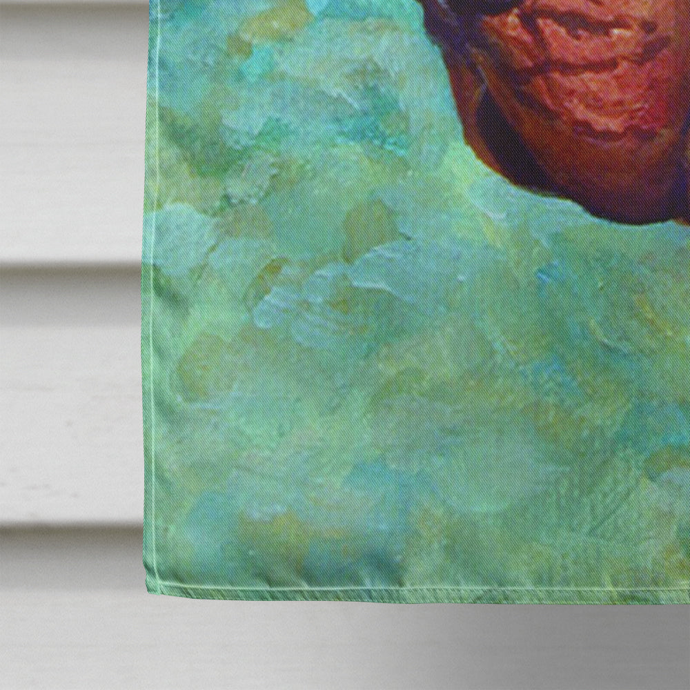 Bloodhound Thoughtful Flag Canvas House Size
