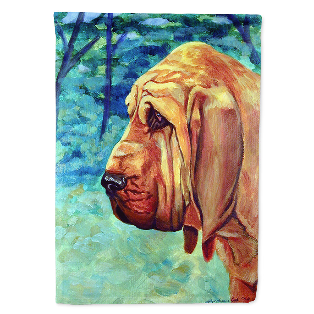 Bloodhound Thoughtful Flag Canvas House Size  the-store.com.