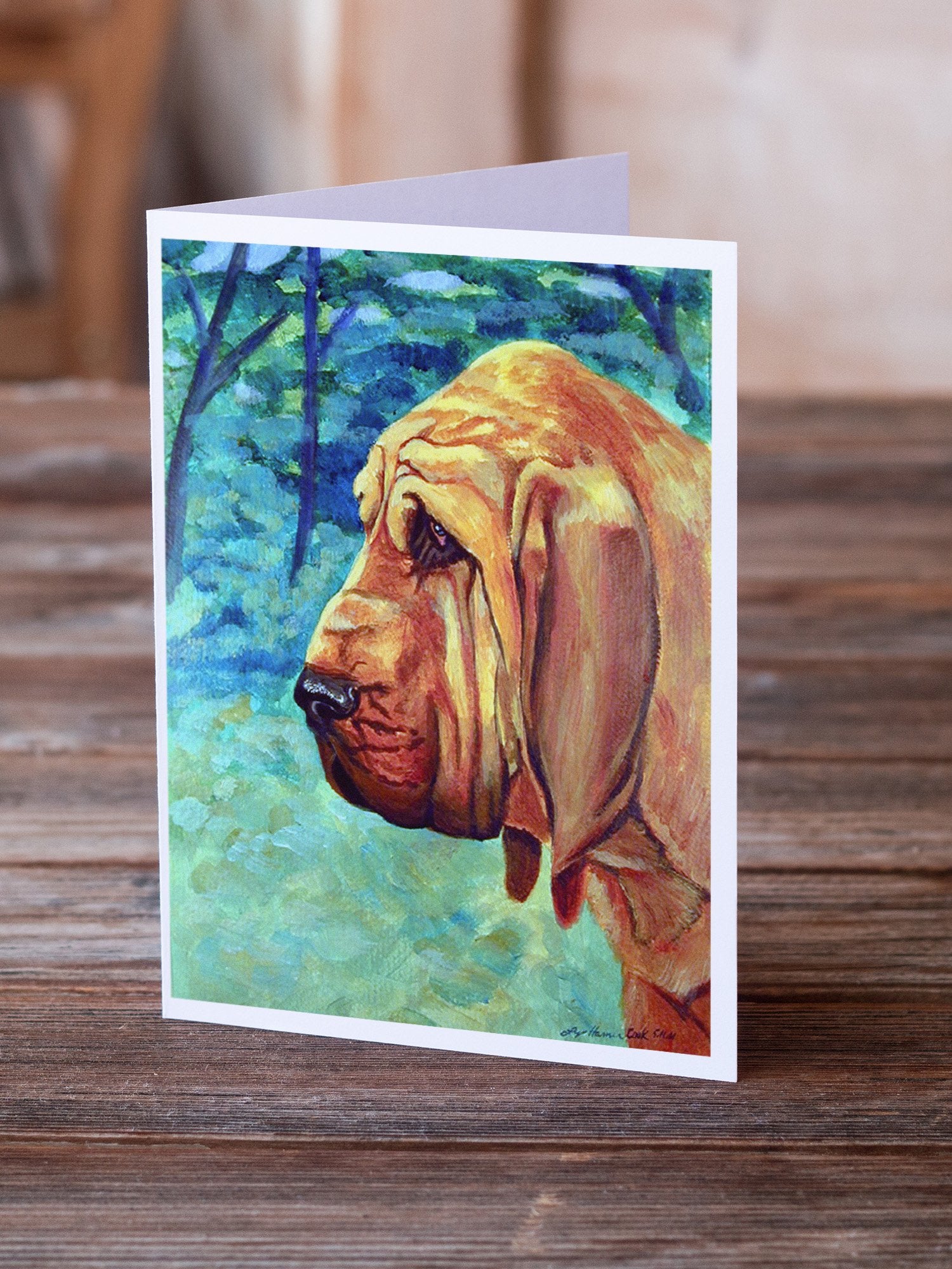 Buy this Bloodhound Greeting Cards and Envelopes Pack of 8