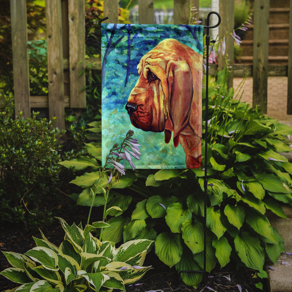 Bloodhound Thoughtful Flag Garden Size