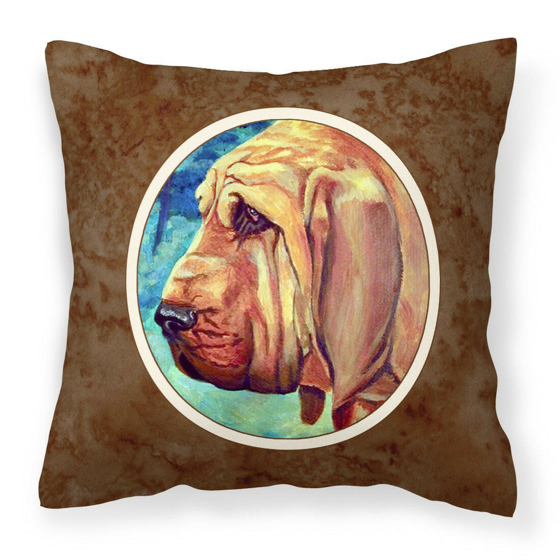 Bloodhound Fabric Decorative Pillow 7013PW1414 - the-store.com