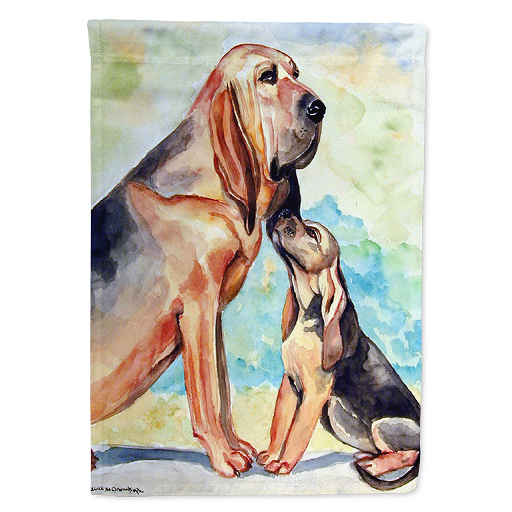 Bloodhound Momma&#39;s Love Flag Canvas House Size