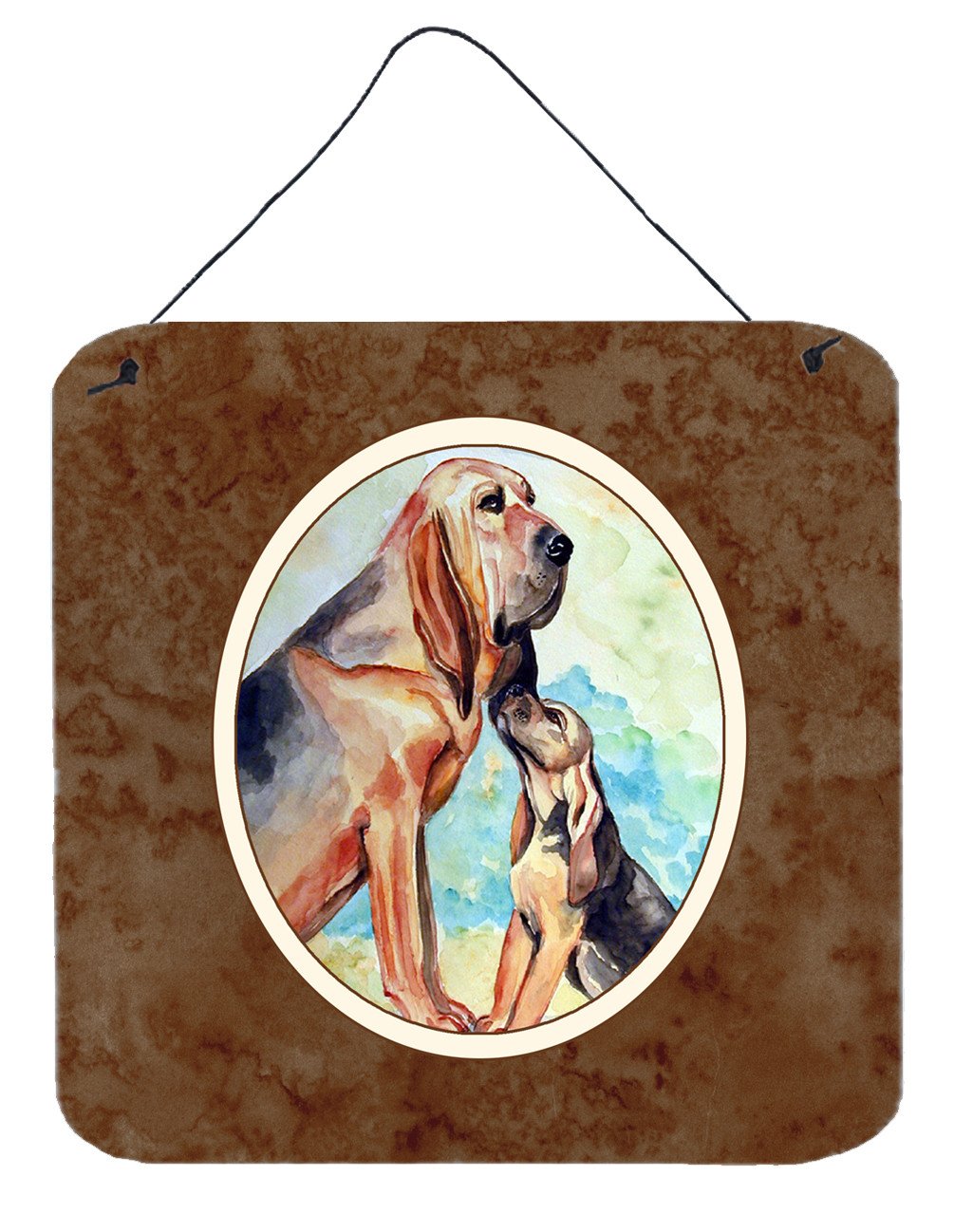 Bloodhound Momma&#39;s Love Wall or Door Hanging Prints 7014DS66 by Caroline&#39;s Treasures