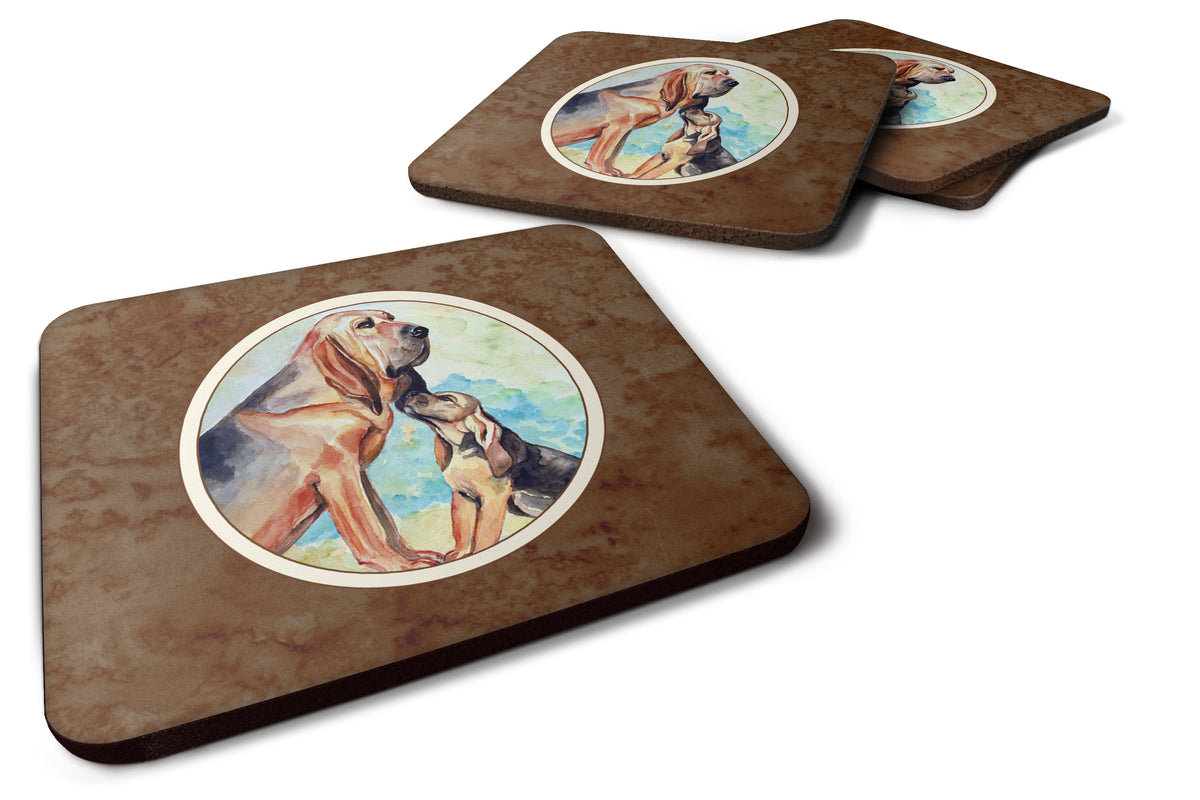 Bloodhound Momma&#39;s Love Foam Coaster Set of 4 7014FC - the-store.com