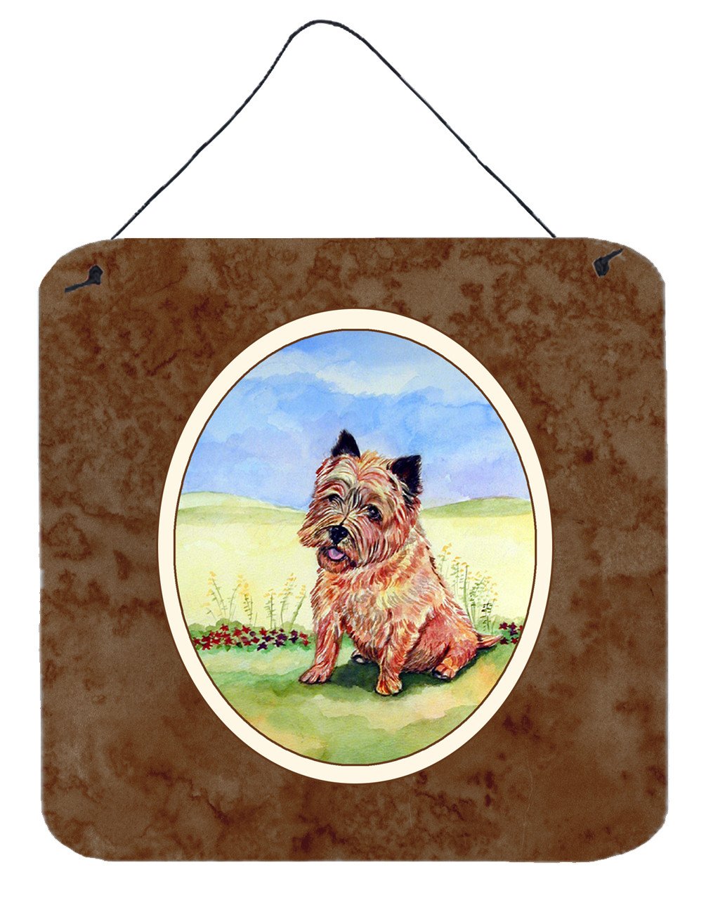 Cairn Terrier and the Chipmunk Wall or Door Hanging Prints 7017DS66 by Caroline&#39;s Treasures