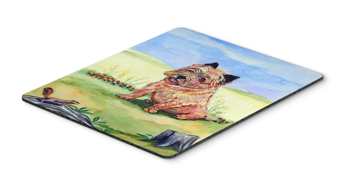 Cairn Terrier and the chipmunk Mouse Pad, Hot Pad or Trivet by Caroline&#39;s Treasures