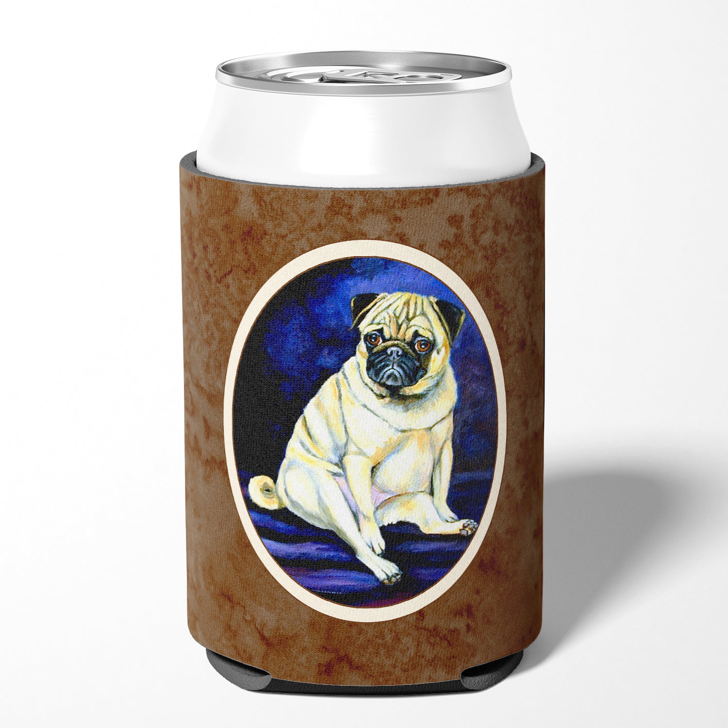 Fawn Pug Penny for your thoughts Can or Bottle Hugger 7026CC.