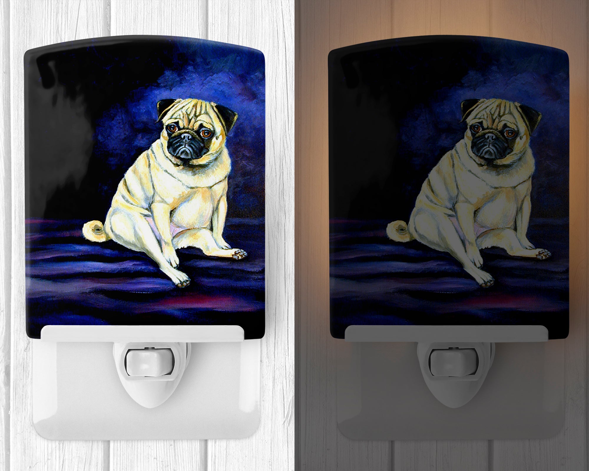 Fawn Pug Penny for your thoughts Ceramic Night Light 7026CNL - the-store.com