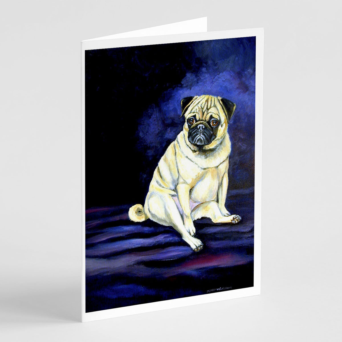 Buy this Fawn Pug Penny for your thoughts Greeting Cards and Envelopes Pack of 8