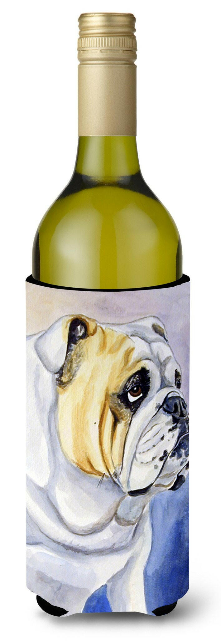 English Bulldog Wine Bottle Beverage Insulator Beverage Insulator Hugger by Caroline&#39;s Treasures
