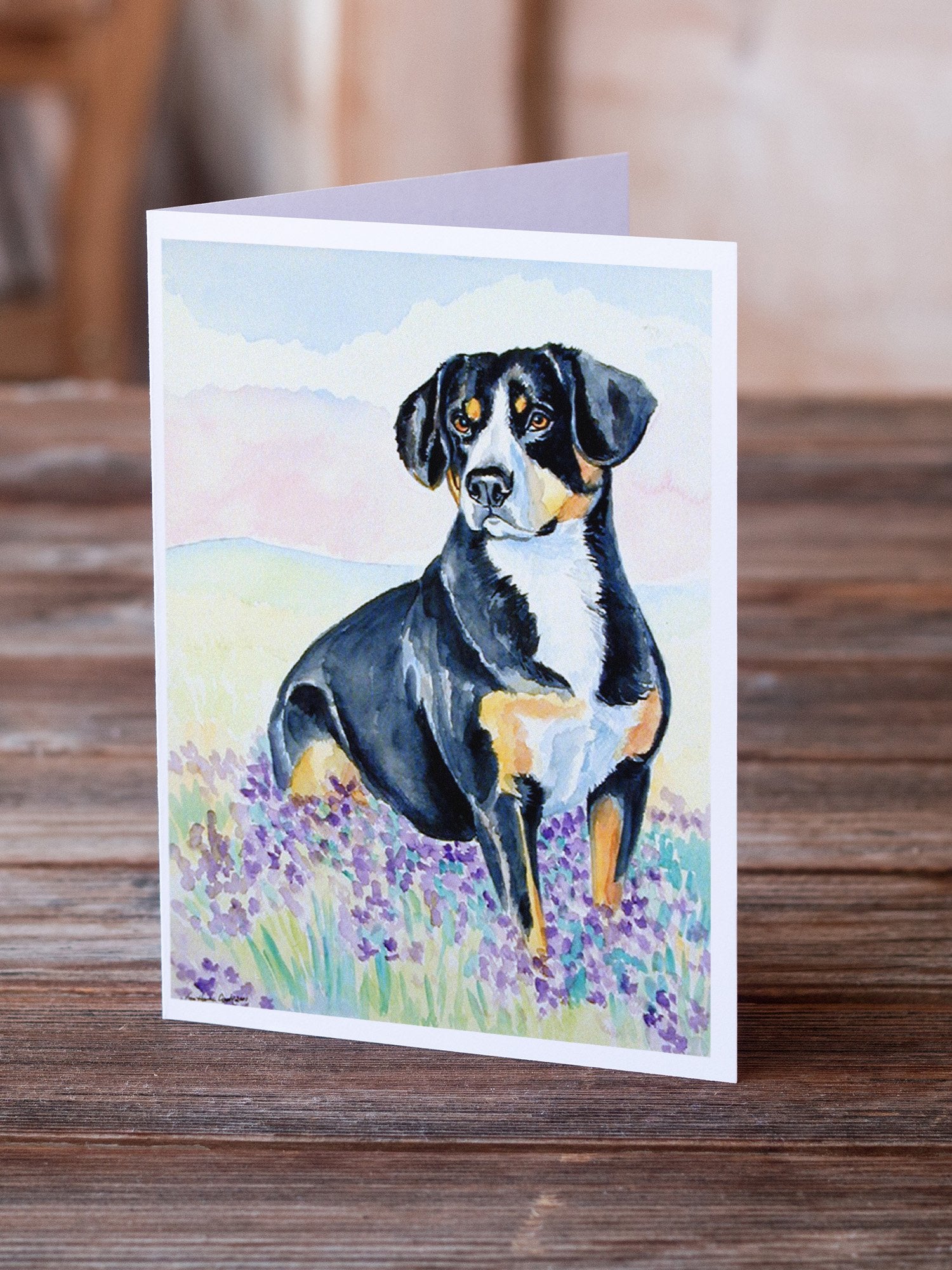 Entlebucher Mountain Dog Greeting Cards and Envelopes Pack of 8 - the-store.com