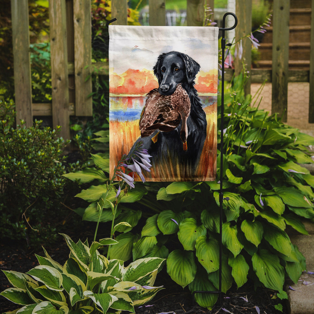 Caroline's Treasures Flat Coated Retriever Garden Flag – Decorative Outdoor Yard Flag