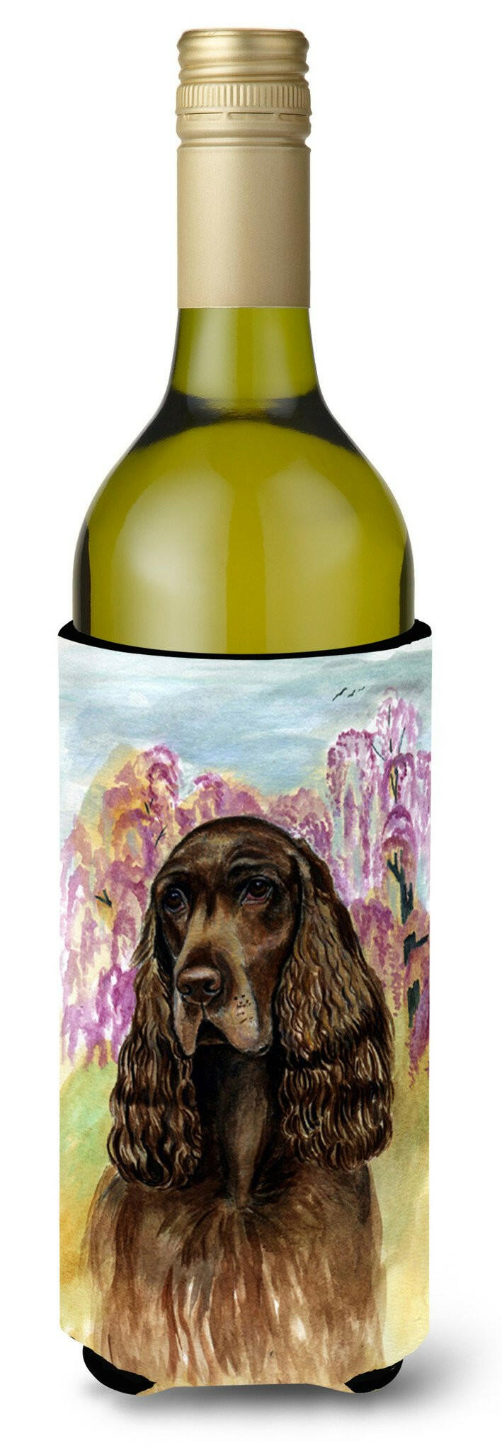 Field Spaniel Wine Bottle Beverage Insulator Beverage Insulator Hugger by Caroline&#39;s Treasures