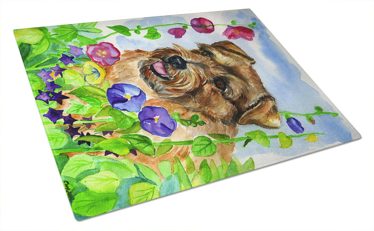 Norfolk Terrier Glass Cutting Board Large by Caroline&#39;s Treasures