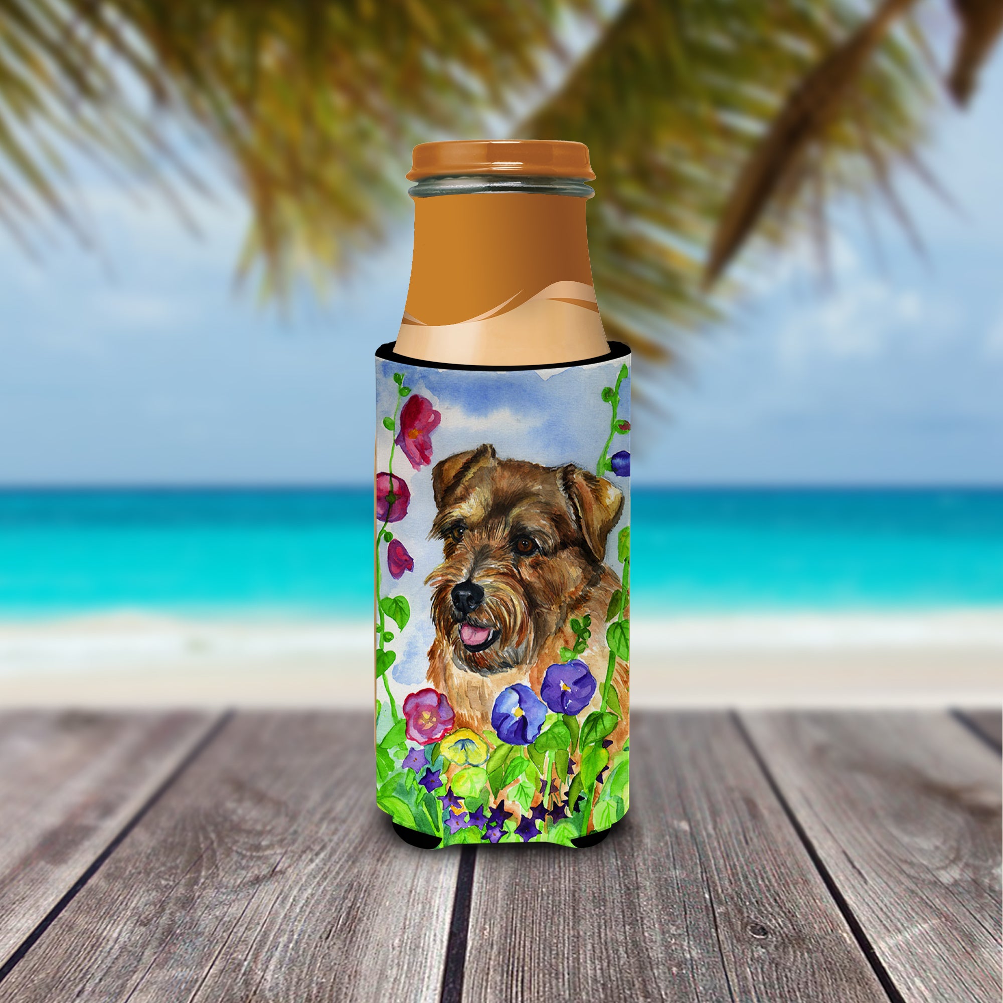 Norfolk Terrier Ultra Beverage Insulators for slim cans 7035MUK