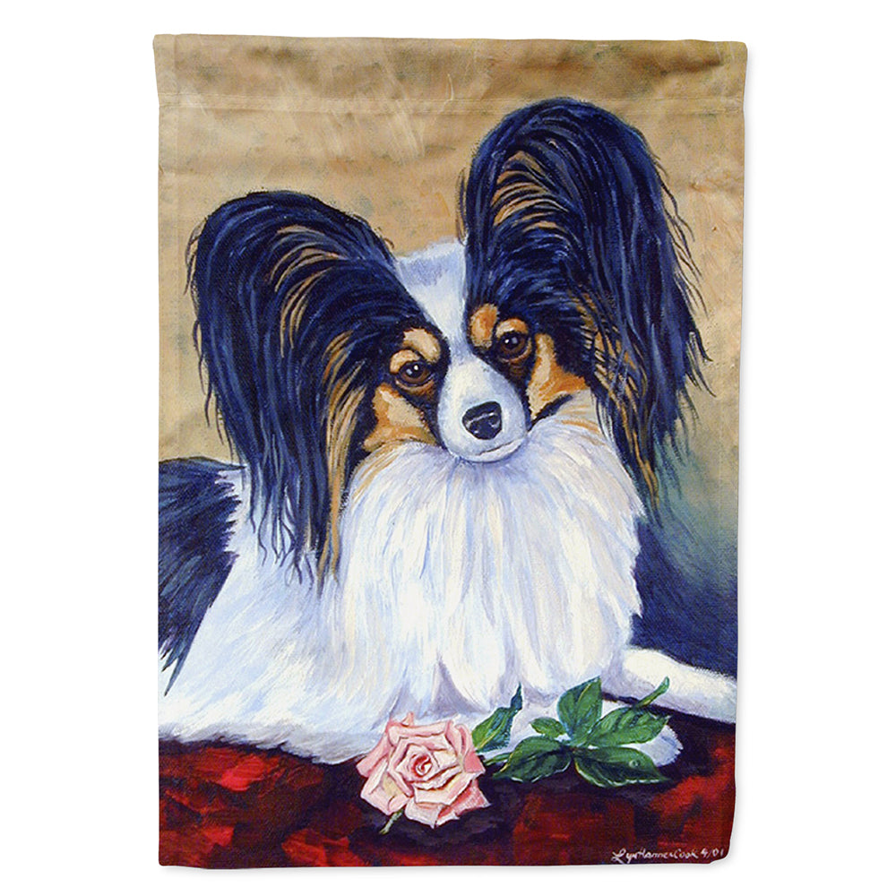 Papillon A Rose for you Flag Canvas House Size