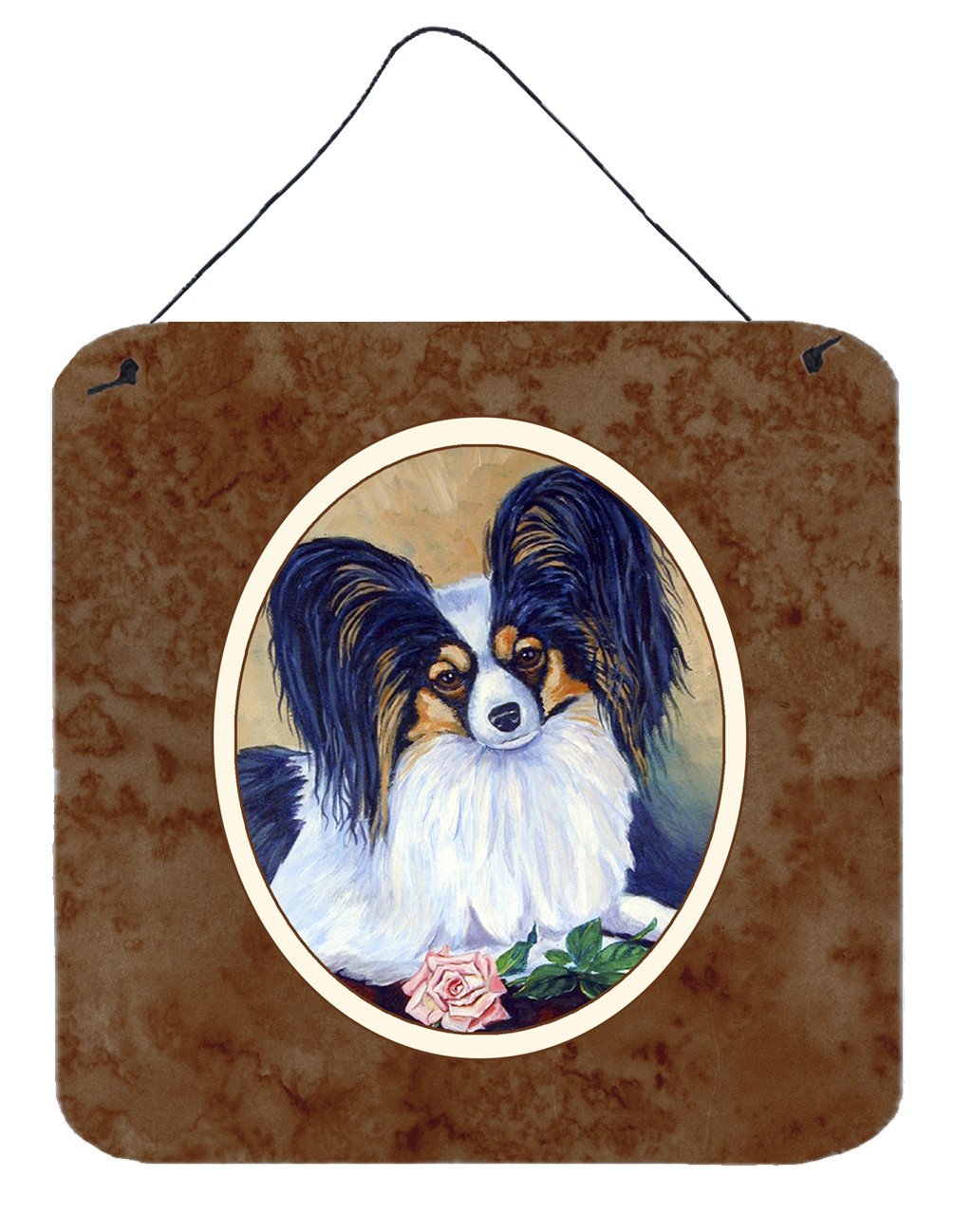 Papillon A Rose for you Wall or Door Hanging Prints 7037DS66 by Caroline&#39;s Treasures