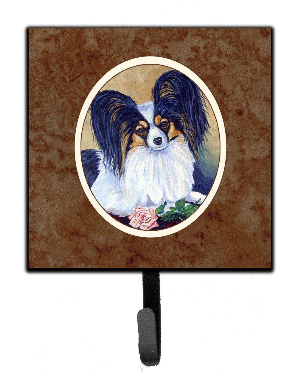 Papillon A Rose for you Leash or Key Holder 7037SH4 by Caroline&#39;s Treasures