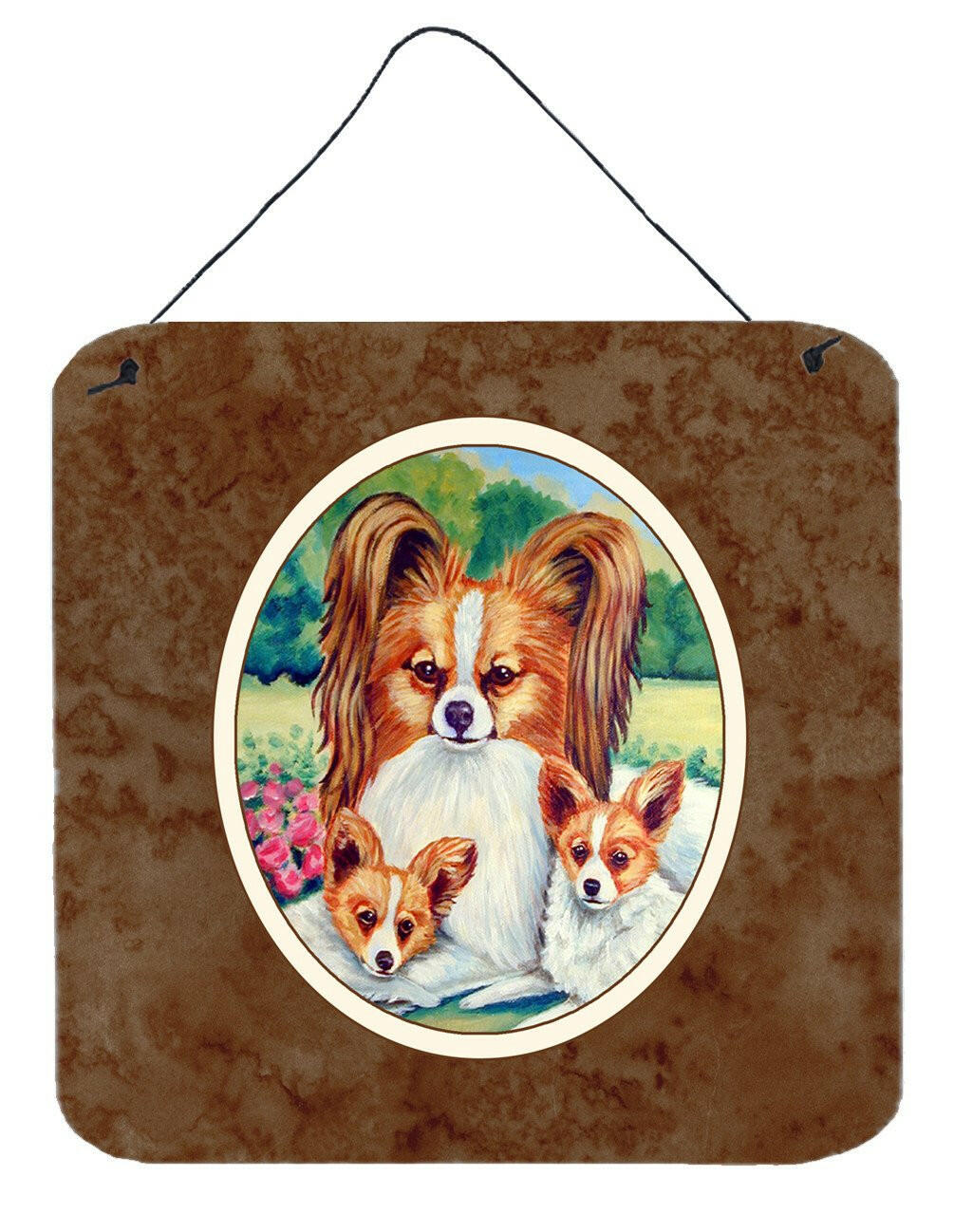 Papillon A Momma&#39;s Love Wall or Door Hanging Prints 7042DS66 by Caroline&#39;s Treasures