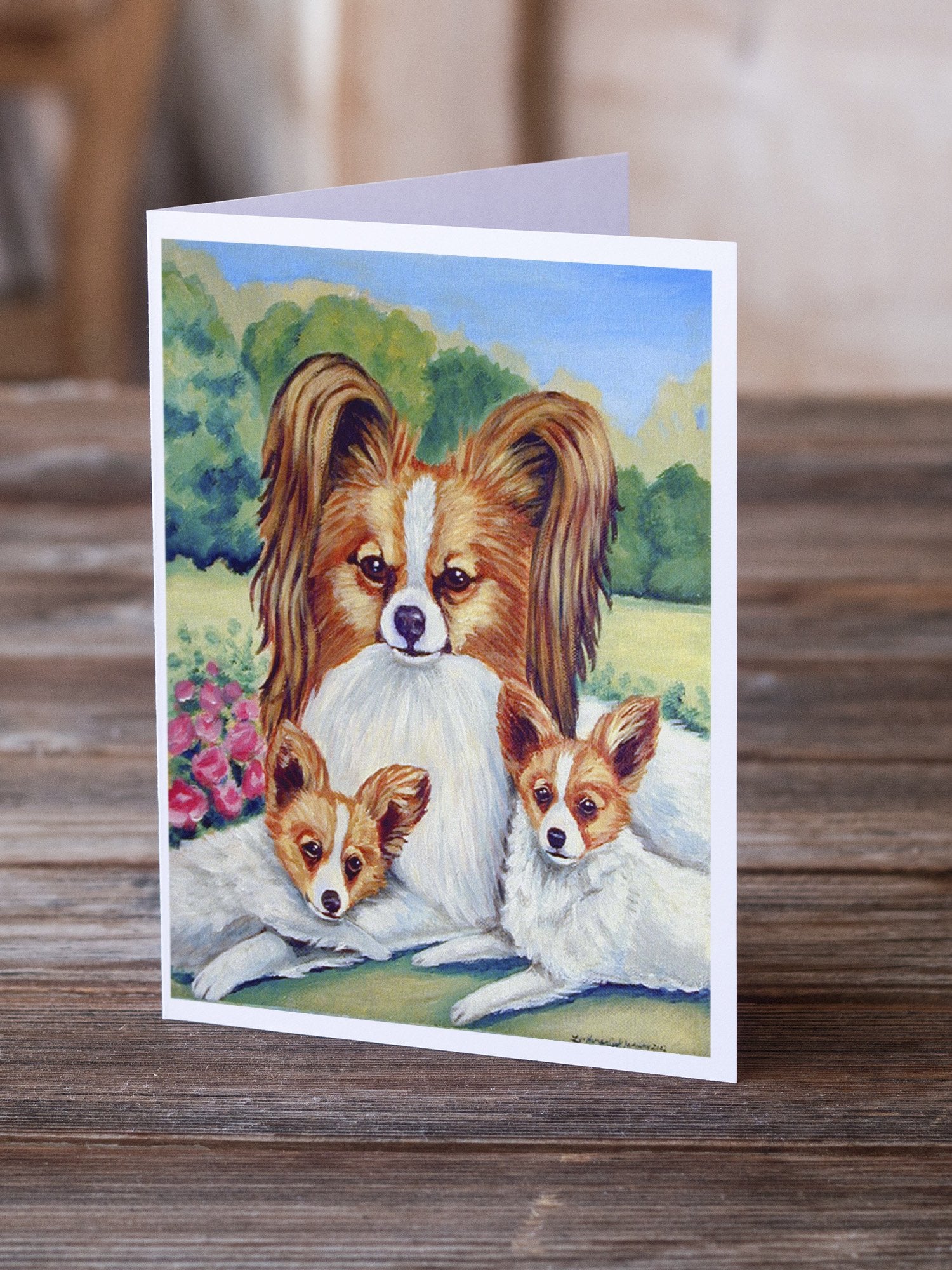 Papillon A Momma's Love Greeting Cards and Envelopes Pack of 8 - the-store.com