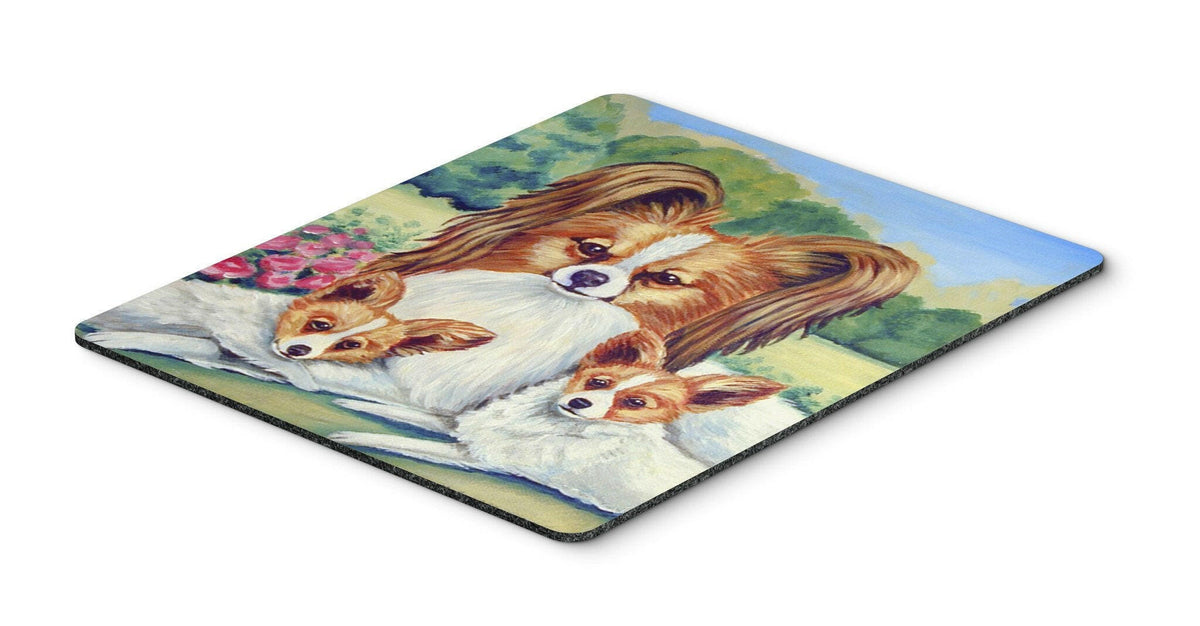 Papillon Momma&#39;s Love Mouse Pad, Hot Pad or Trivet by Caroline&#39;s Treasures